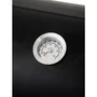 Cookingbox Fumoir au charbon acier deux foyers cylindriques poignées bois cheminée verticale 104x53.5x114.5 cm