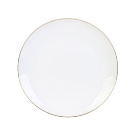 Home Deco Factory Plat avec rebord doré 20,5 cm