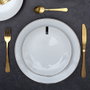 Home Deco Factory Plat avec rebord doré 20,5 cm