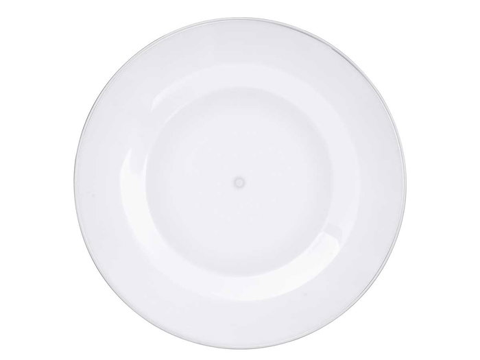 Leknes Assiette Ronde Transparente 27,5 cm - Plastique PS (Set de 48)
