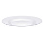 Leknes Assiette Ronde Transparente 27,5 cm - Plastique PS (Set de 48)