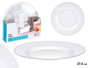 Leknes Assiette Ronde Transparente 27,5 cm - Plastique PS (Set de 48)
