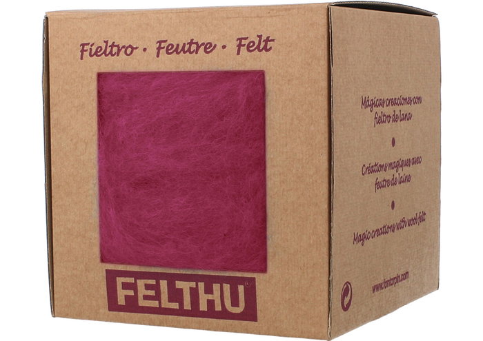 Felthu Feutre de laine rose forte Felthu Feutre de laine rose forte