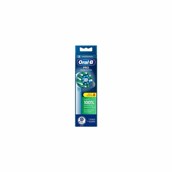 Braun Oral-B Cross Action - Pack de 8 brossettes avec filaments en X Braun Oral-B Cross Action - Pack de 8 brossettes avec filaments en X