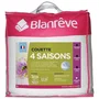 Blanreve Edredón 4 Estaciones 240 x 260 cm Blanco Microfibra Poliéster Relleno Doble Capa