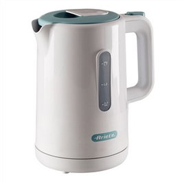 Ariete 2846/01 - Bouilloire électrique 1,7 L Blanche 'Breakfast' avec base 360°, filtre anti-calcaire, arrêt automatique et indicateur de niveau