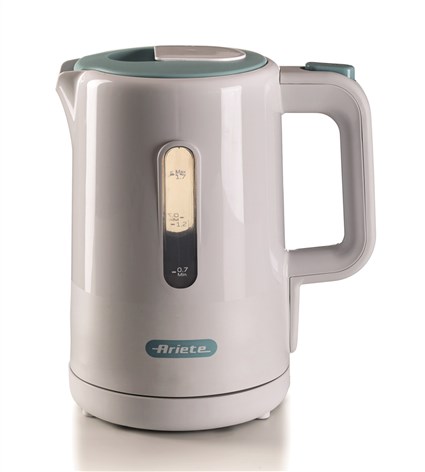 Ariete 2846/01 - Bouilloire électrique 1,7 L Blanche 'Breakfast' avec base 360°, filtre anti-calcaire, arrêt automatique et indicateur de niveau