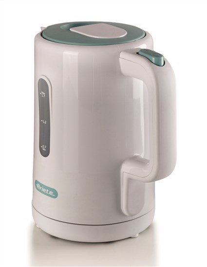 Ariete 2846/01 - Bouilloire électrique 1,7 L Blanche 'Breakfast' avec base 360°, filtre anti-calcaire, arrêt automatique et indicateur de niveau