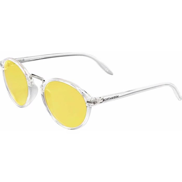 Northweek Lunettes de soleil NS0803002 Phantom - Monture transparente, verres polarisés jaunes - Unisexe