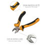 WOLFPACK LINEA PROFESIONAL Alicates de corte diagonal 175mm