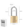 WOLFPACK LINEA PROFESIONAL Cadenas en laiton avec arc long 30 mm Serie Target