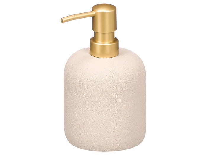 Berilo Distributeur de savon gris en polirésine 9,3 x 15,5 x 9,3 cm (Set de 12)