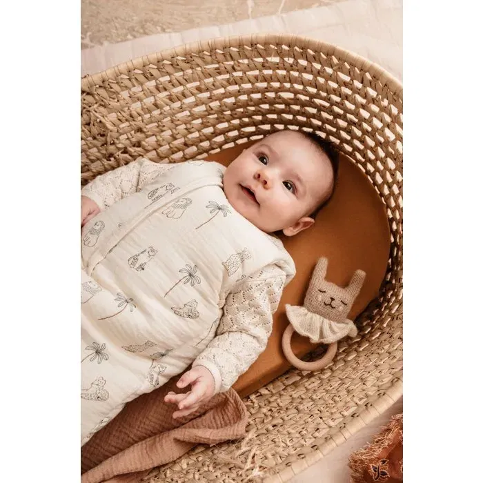 Candide Douillette pour Nourrisson 0-3 Mois, 55 cm, Imprimé Tigre, Indice TOG 3.5, Ouverture Facile pour le Change