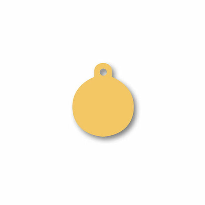 Plaque d'identification pour collier Imarc Circle Jaune