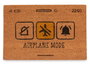 Giftdecor Paillasson Airplane Mode 60 x 40 cm Fibre de Coco PVC (Set de 12)