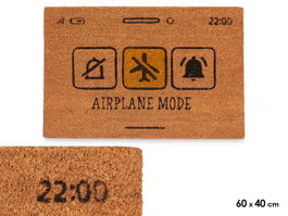 Giftdecor Paillasson Airplane Mode 60 x 40 cm Fibre de Coco PVC (Set de 12)