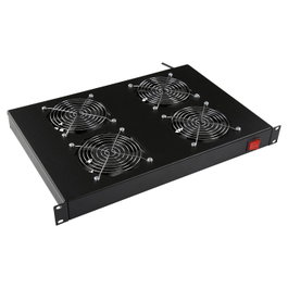 Lanview Logon 4 FANS Module de ventilateur 1U avec thermostat analogique