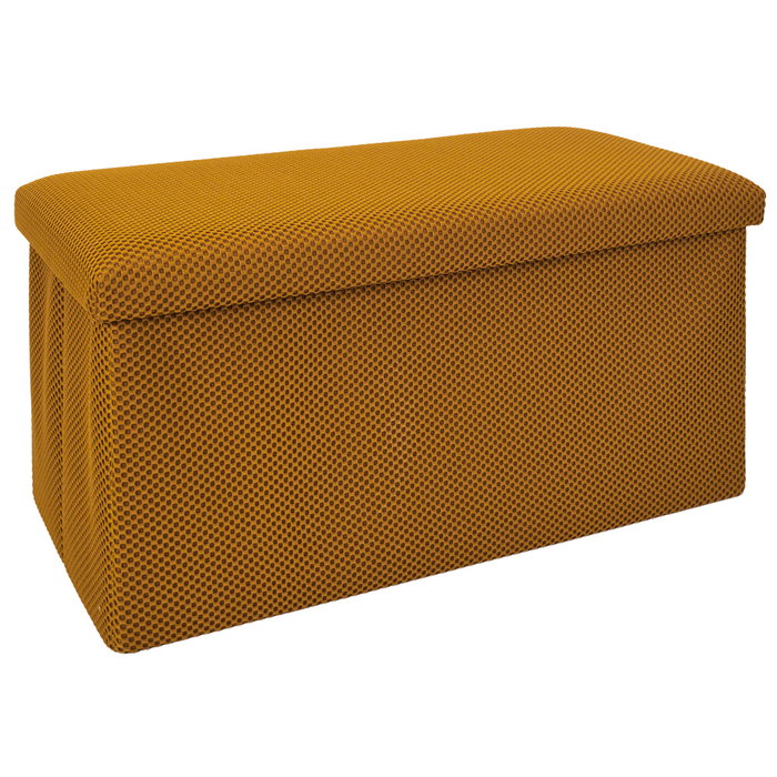 Home Deco Factory Pouf Pliable Atom Moutarde Home Deco Factory Pouf Pliable Atom Moutarde