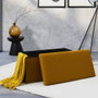 Home Deco Factory Pouf Pliable Atom Moutarde