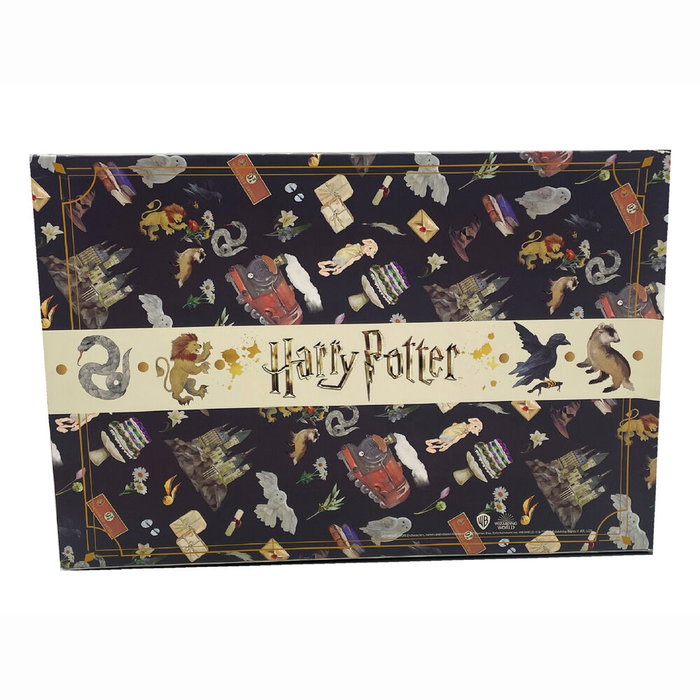 CYP BRANDS Calendrier de l'Avent Harry Potter - 45 x 30 cm - avec Autocollants, Tampons, Bracelet, Puzzle et Peintures - Boîte Décors