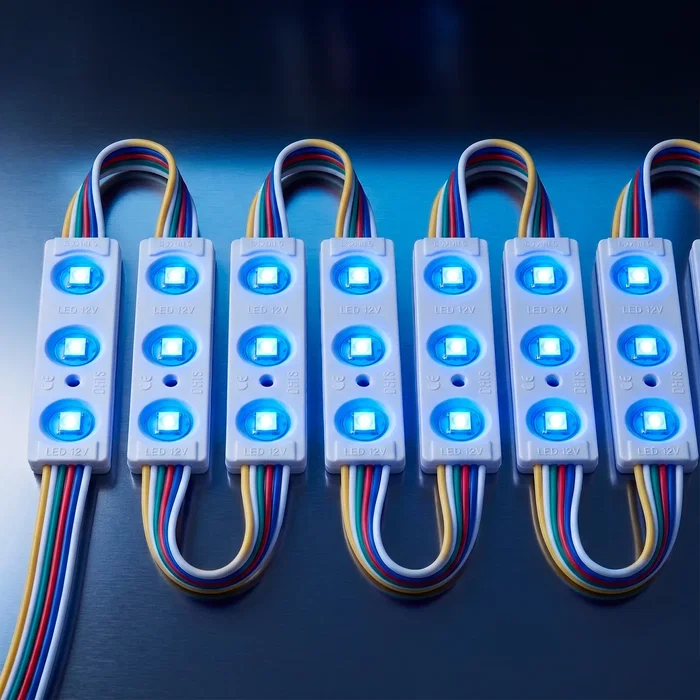 PRO Module LED RGBWW pour enseignes lumineuses 0.96W 12V IP65 120° - Éclairage décoratif et professionnel pour lettres et caissons