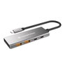 Conceptronic HUBBIES15G Hub USB 3.2 Gen 2 4 ports USB-C/A noir aluminium