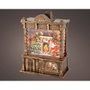 Lumineo Lanterne à eau Santa Claus avec musique LED 16,5 x 9,5 x 21,7 cm