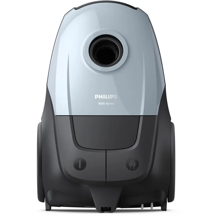 Philips XD1142/10 - Aspirateur traîneau avec sac et filtre HEPA, série 2000, 750 W, 77 dB, 3 litres, bleu-gris, suceur plat et brosse intégrés