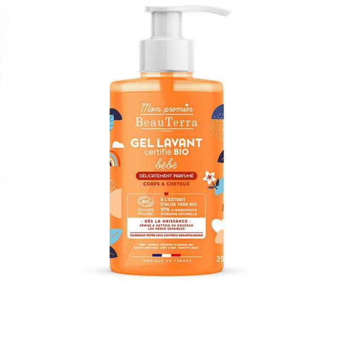 Beauterra Gel Douche sans Parfum Bio pour Bébé 750 ml Beauterra Gel Douche sans Parfum Bio pour Bébé 750 ml