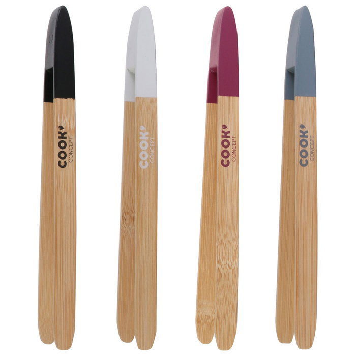Cook Concept Pinces à toasts en bambou avec aimant 24 cm