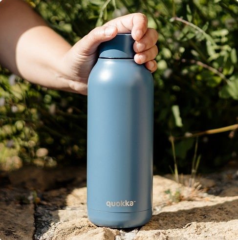 QUOKKA Bouteille isotherme Quokka 510ml acier inox Solid Stone Blue