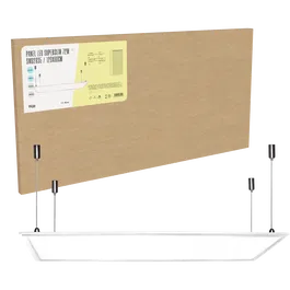 BX3 LIGHT Panel LED Superslim 1200x600 mm 72W 6000K Blanc Froid, Luminiaire Professionnel Modulaire pour Plafond