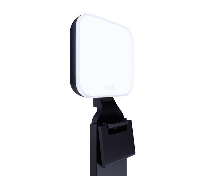 Logitech Litra Glow - Lampe LED pour streaming et création de contenu, lumière douce TrueSoft, réglable en luminosité et température de couleur, montage 3 voies, USB