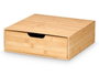 KINVARA Boîte de rangement carrée en bambou et bois, lot de 6
