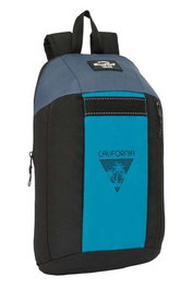 Safta Blackfit8 Mini Mochila California 22x39x10cm à Fermeture Éclair Verticale en Matière Recyclée, Sac à Dos pour Enfants 3 ans et plus