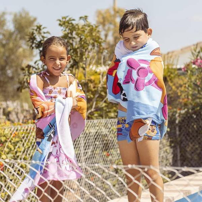 Serviette de plage The Paw Patrol Rose clair 70 x 140 cm