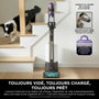 Shark Power Detect IP3251EUT Aspirateur Balai Gris, doré et violet