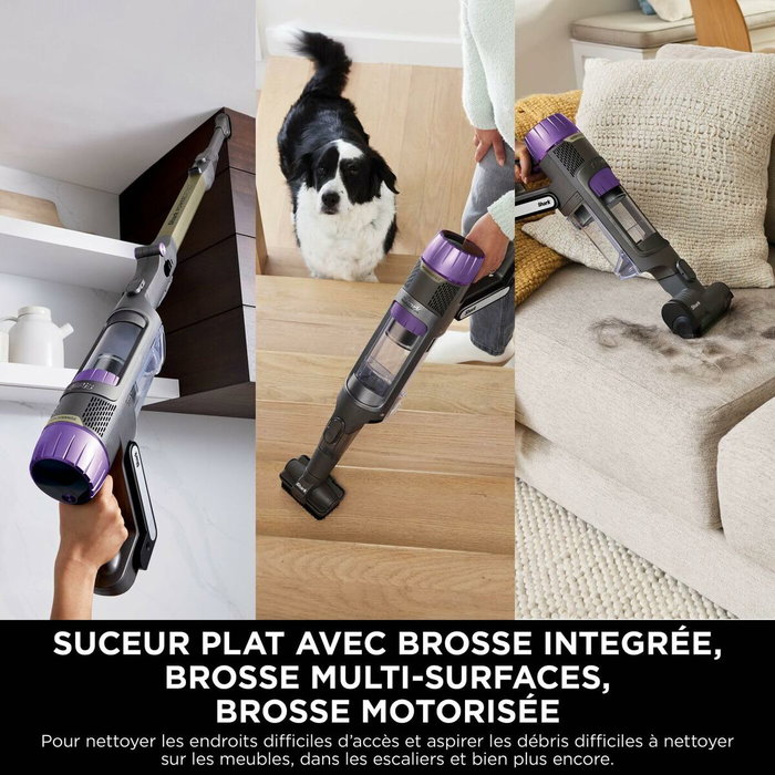 Shark Power Detect IP3251EUT Aspirateur Balai Gris, doré et violet