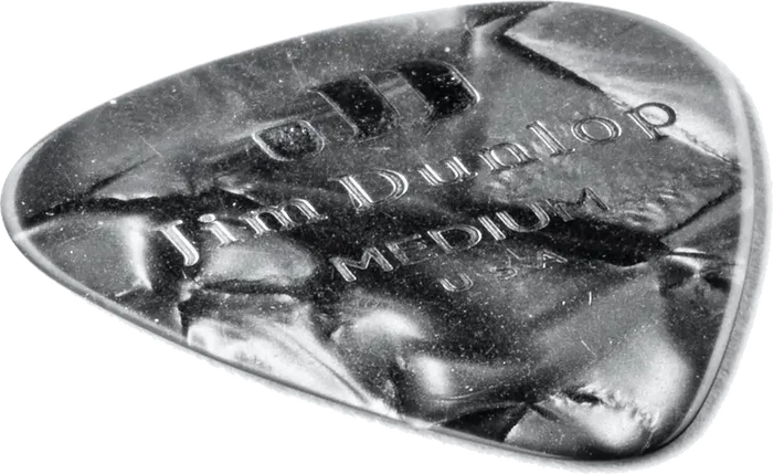 DUNLOP Pack de 12 médiators Genuine Celluloid Noir - Medium