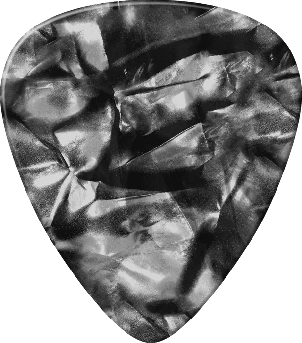 DUNLOP Pack de 12 médiators Genuine Celluloid Noir - Medium