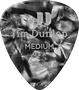 DUNLOP Pack de 12 médiators Genuine Celluloid Noir - Medium