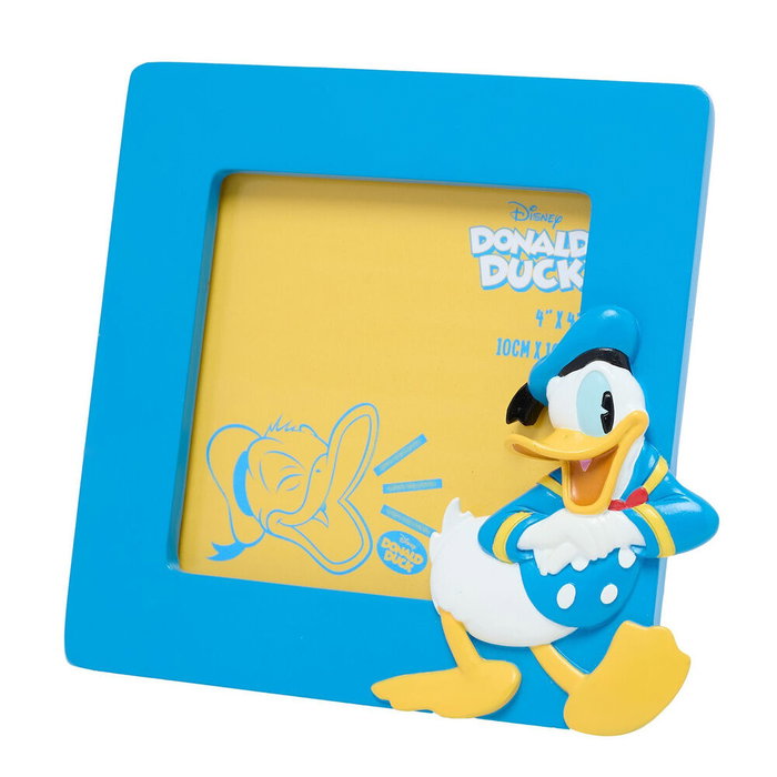 Disney Cadre Photo en Résine avec Donald - Ouverture 10 x 10 cm - Format Carré Disney Cadre Photo en Résine avec Donald - Ouverture 10 x 10 cm - Format Carré