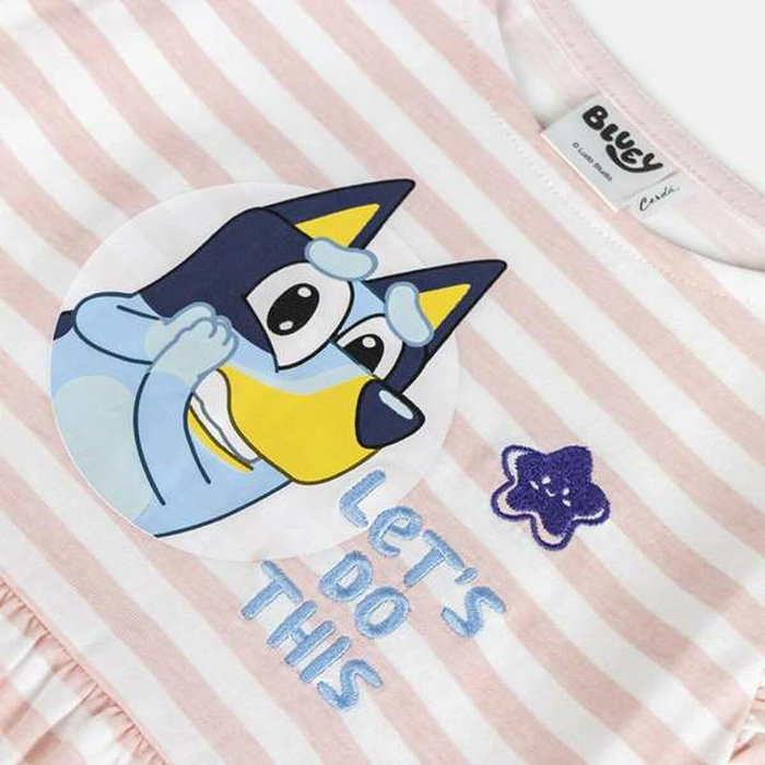 Robe Bluey Rose Fille 150 x 180 cm