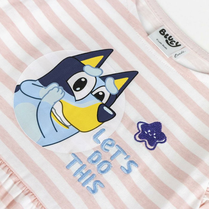 Robe Bluey Rose Fille 150 x 180 cm