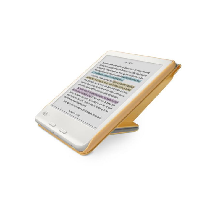 Kobo N428-AC-YL-E-PU (N428ACYLEPU) SleepCover Flip-Hülle pour Kobo Libra Colour Butter Yellow