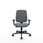 PIQUERAS Y CRESPO Chaise Alares Synchro Tissu Gris