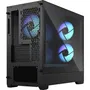 Fractal Design - Boîtier PC Pop Mini Air RGB Black TG Noir (FD-C-POR1M-06) - Micro-ATX, 3 Ventilateurs RGB, USB 3.1 Type-C, Support Radiateur 240mm