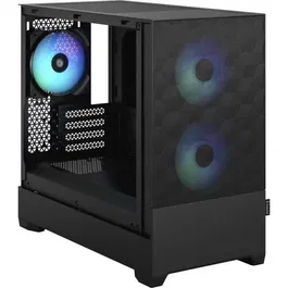Fractal Design - Boîtier PC Pop Mini Air RGB Black TG Noir (FD-C-POR1M-06) - Micro-ATX, 3 Ventilateurs RGB, USB 3.1 Type-C, Support Radiateur 240mm