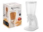 Kinvara Distributeur de Céréales Plastique Blanc 4,5 L 16x40x20 cm (Set de 6)