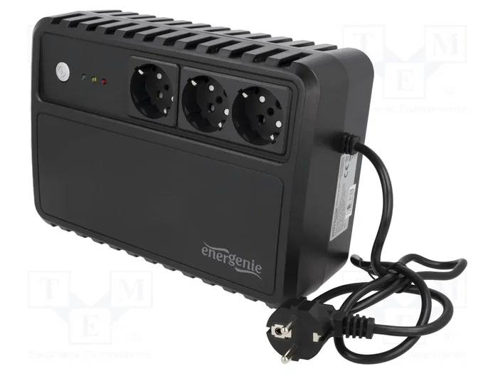 GEMBIRD EnerGenie EG-UPS-3SDT600-01 600VA 360W UPS avec barre GEMBIRD EnerGenie EG-UPS-3SDT600-01 600VA 360W UPS avec barre